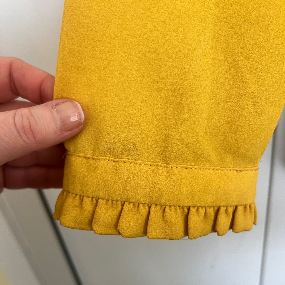 LOFT Plus Mustard Blouse - Size 18 - Picture 2 of 4